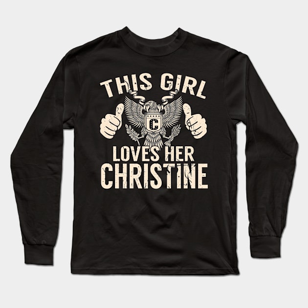 CHRISTINE Long Sleeve T-Shirt by Jeffrey19988